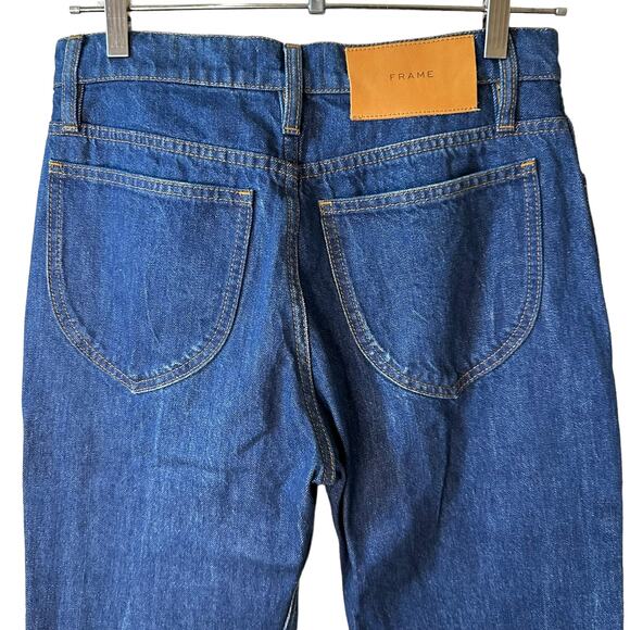 FRAME New Le Italien Pixie Flare Ankle Jeans Vintage Blue 26 Italy Y2K Preppy - Picture 6 of 10